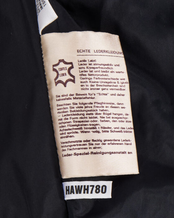 Винтажная кожаная куртка-бомбер — фото 5