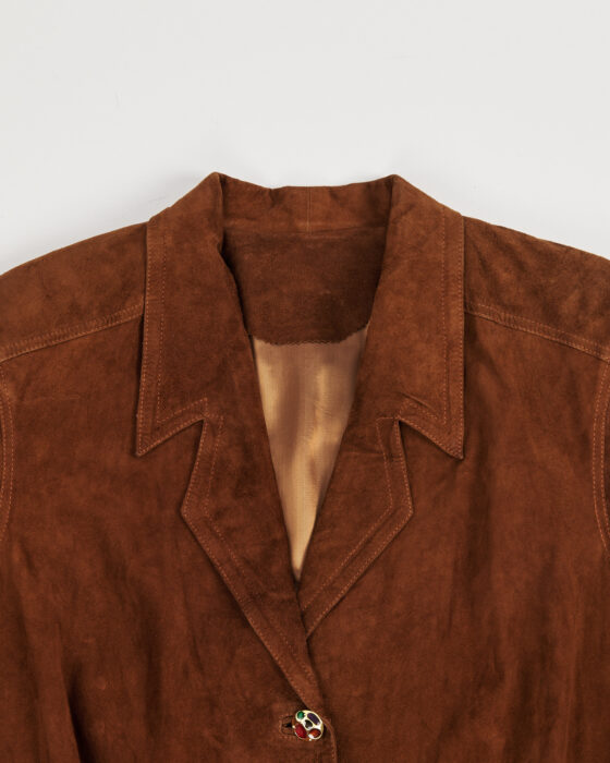 Пиджак из натуральной замши — фото 4