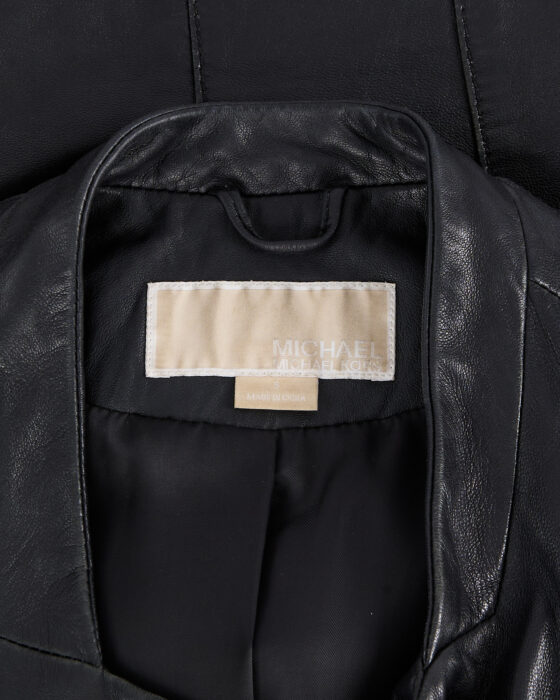 Кожаная куртка Michael Kors Michael Kors — фото 4