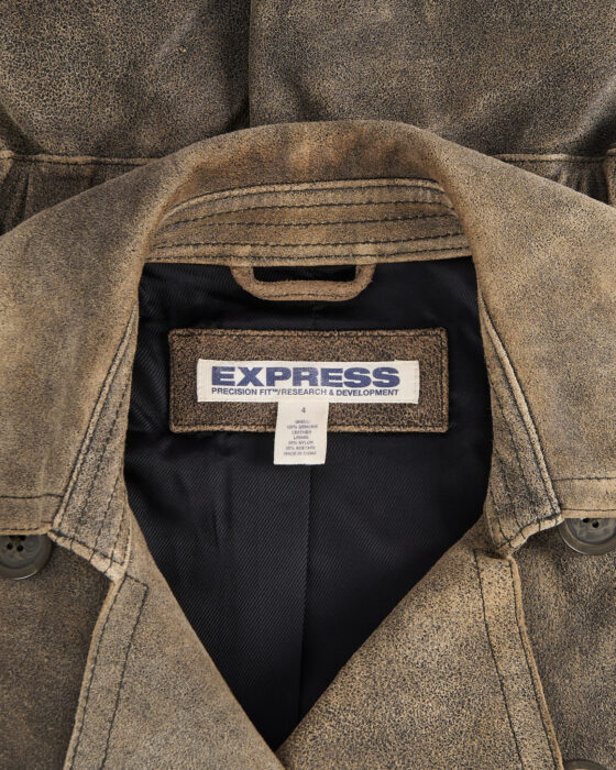 Кожаная куртка EXPRESS EXPRESS — фото 5