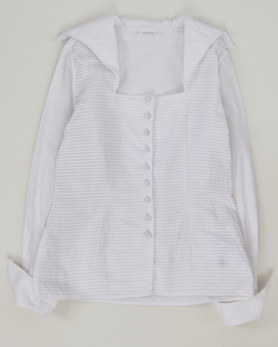 Фактурная блузка из хлопка Rayure