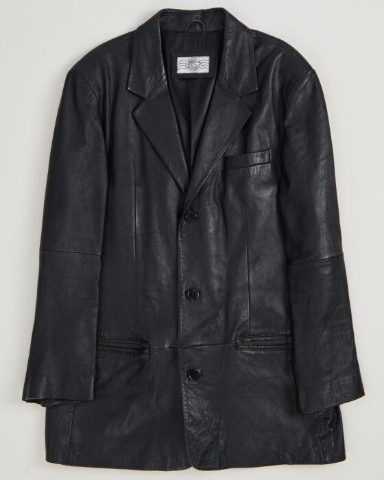 Кожаный пиджак World of man's fashion