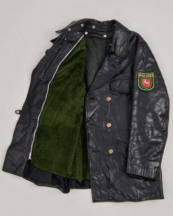 Винтажная кожаная куртка Polizei Polizei — фото 3