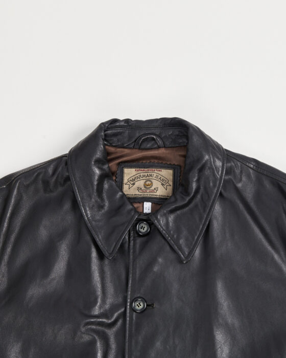 Винтажная куртка из кожи Armani Jeans Armani Jeans — фото 3