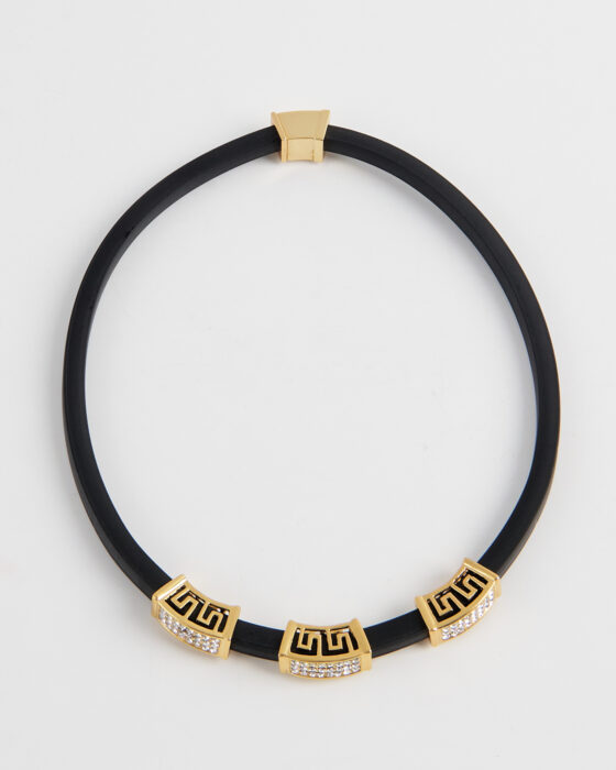 Колье с золотыми вставками — фото 2