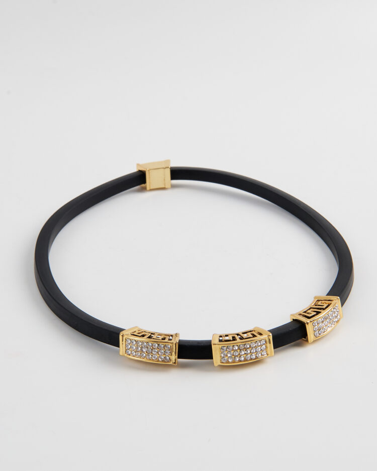 Колье с золотыми вставками