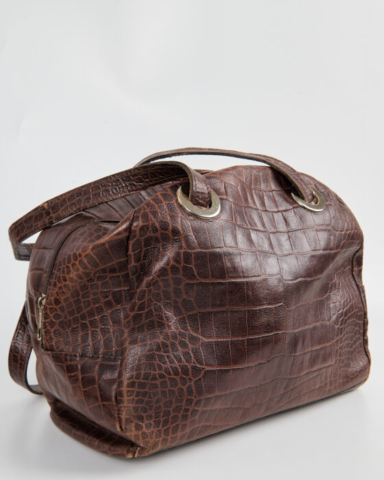 Кожаная сумка с тиснением — фото 2