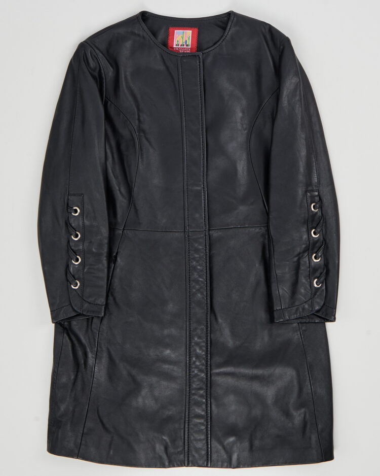 Кожаное пальто Trussardi Jeans