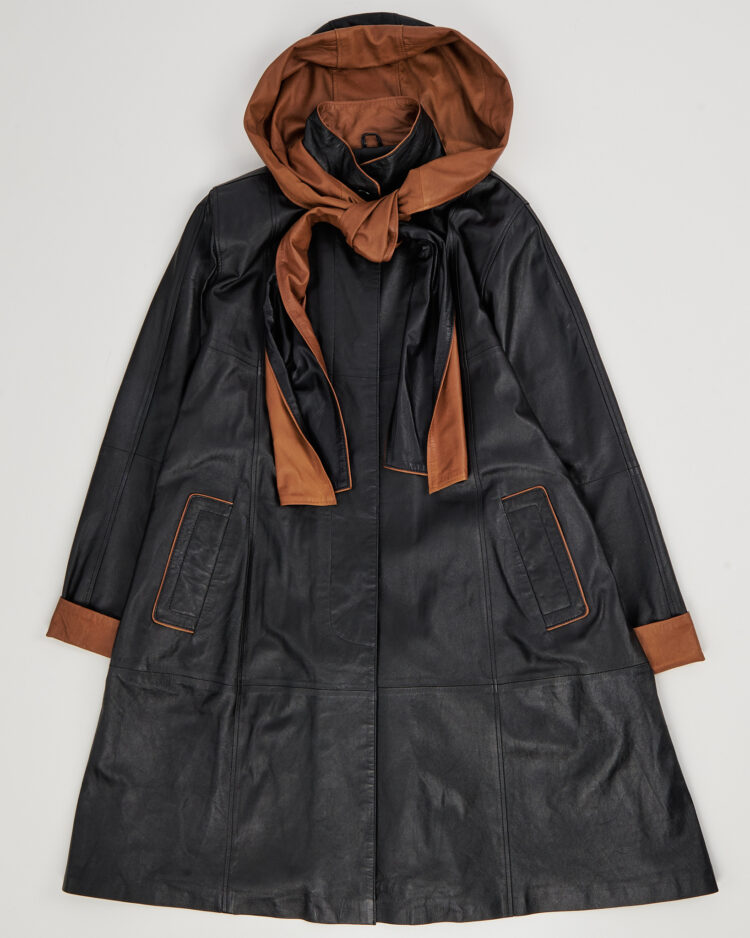 Кожаное пальто  Turquoise Collection