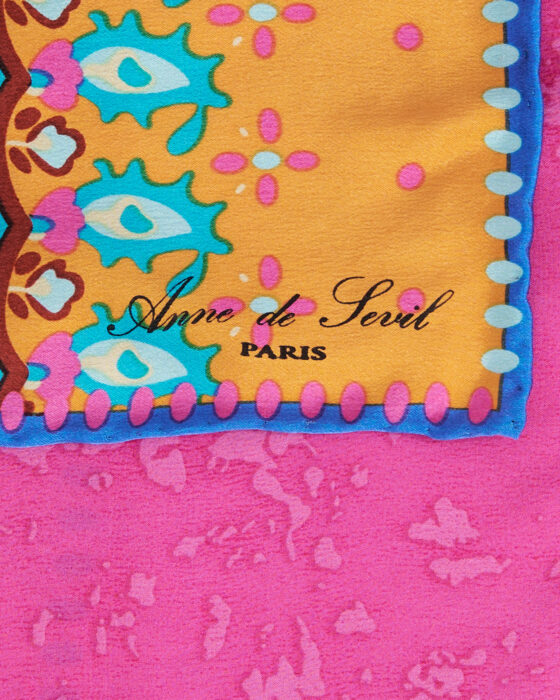 Винтажный шёлковый платок Anne de Sevil Paris Anne de Sevil Paris — фото 4