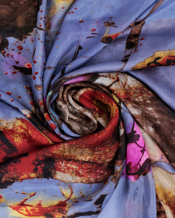 Винтажный шёлковый платок — фото 3