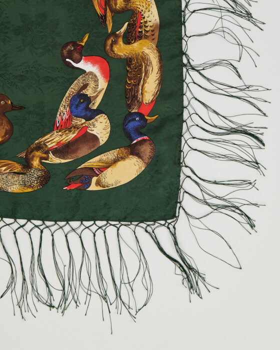 Винтажный платок с бахромой — фото 3