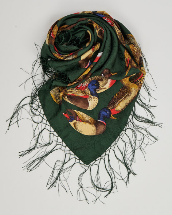 Винтажный платок с бахромой — фото 4