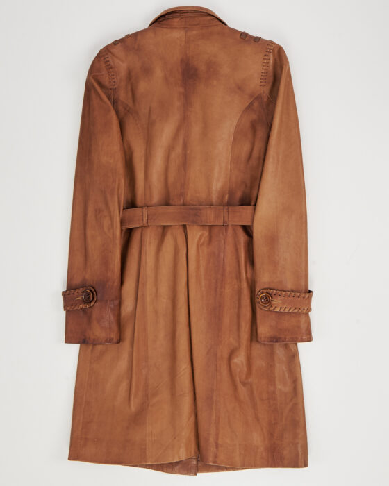 Винтажный кожаный плащ Tanavar Tanavar — фото 2