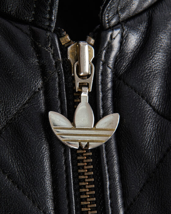 Винтажная кожаная куртка Adidas Adidas — фото 5