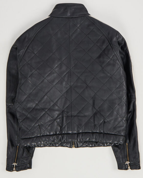 Винтажная кожаная куртка Adidas Adidas — фото 2