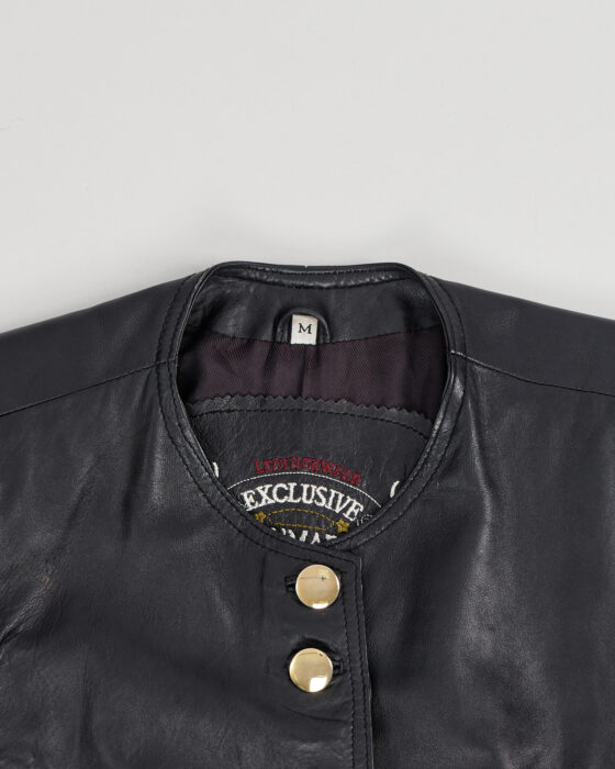 Винтажная куртка из кожи Exclusive Denmark — фото 3