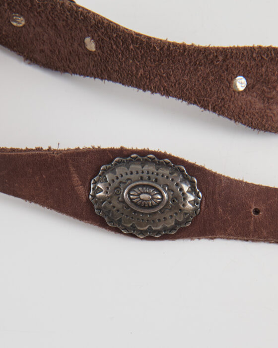 Кожаный ремень с кончо — фото 2