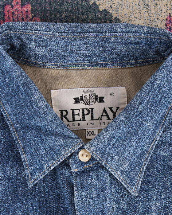 Хлопковая рубашка Replay Replay — фото 5