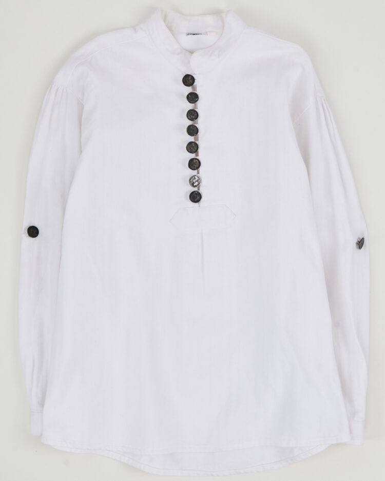 Рубашка с воротником-стойкой