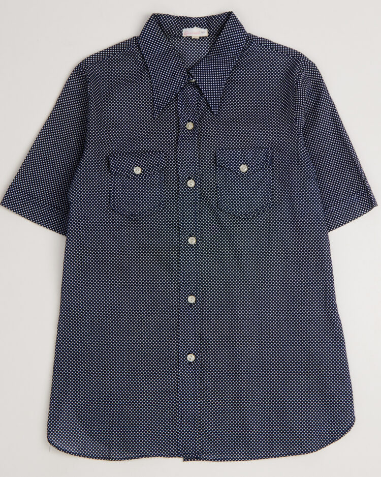 Блуза в горошек из хлопка