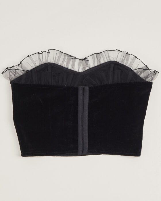 Бархатный корсет с сеткой — фото 2