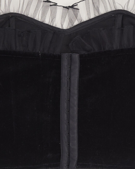 Бархатный корсет с сеткой — фото 3