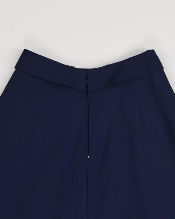 Синяя юбка из шерсти — фото 3