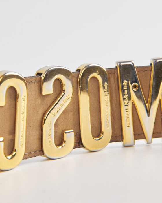 Кожаный ремень Moschino Moschino — фото 4