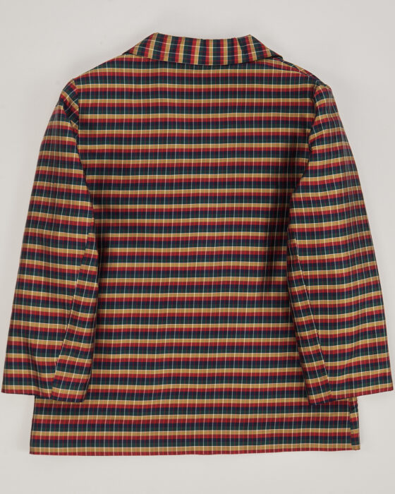 Шелковый жакет в клетку — фото 3