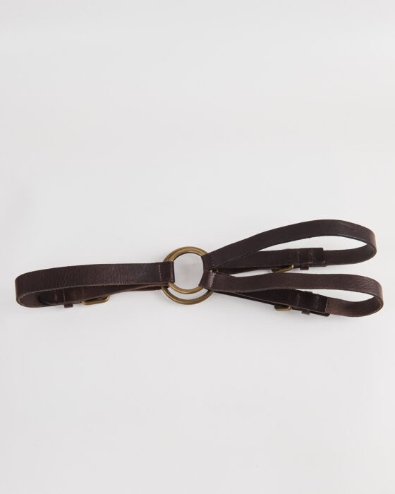 Кожаный ремень с кольцами Promiss — фото 3