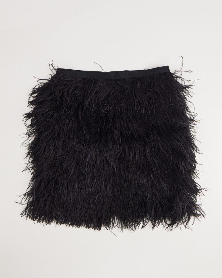Юбка из страусиного пера