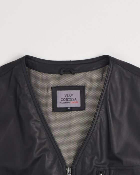 Кожаный жилет Via Cortesa — фото 2