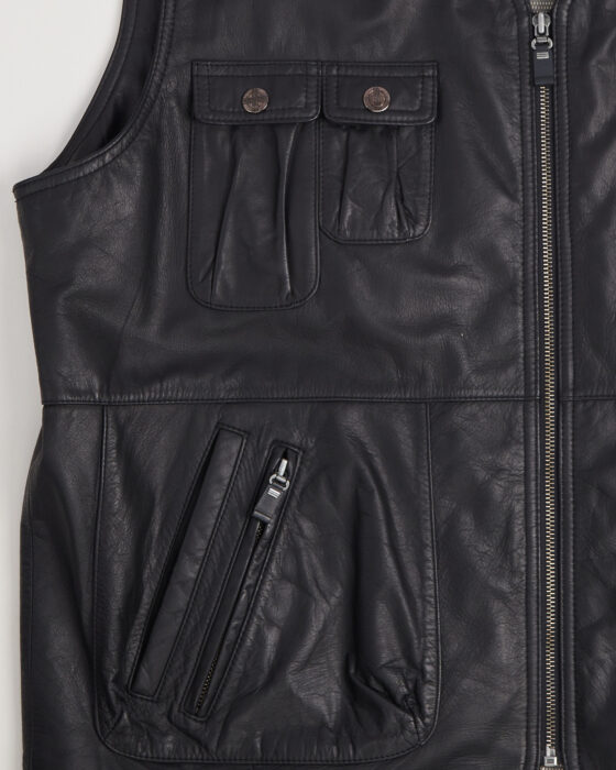 Кожаный жилет Via Cortesa — фото 4