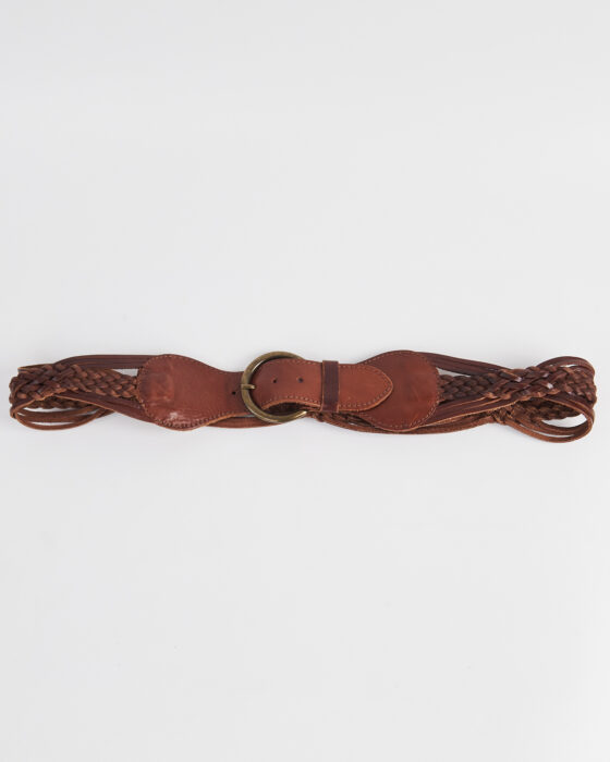 Плетёный ремень из кожи