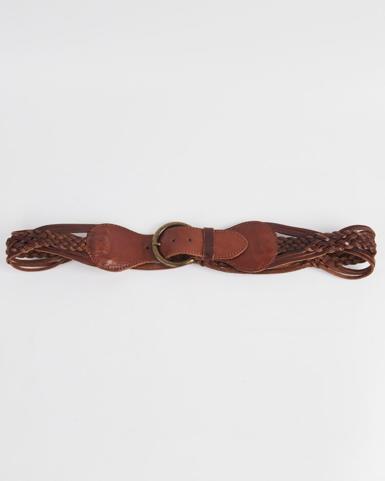 Плетёный ремень из кожи