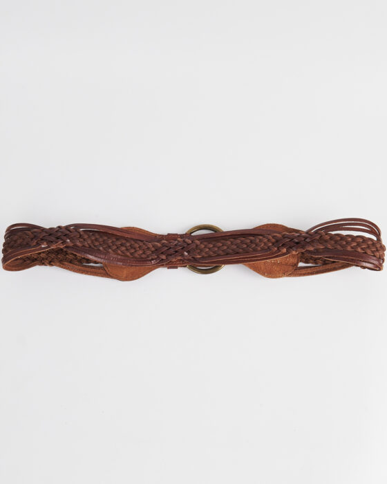 Плетёный ремень из кожи — фото 2