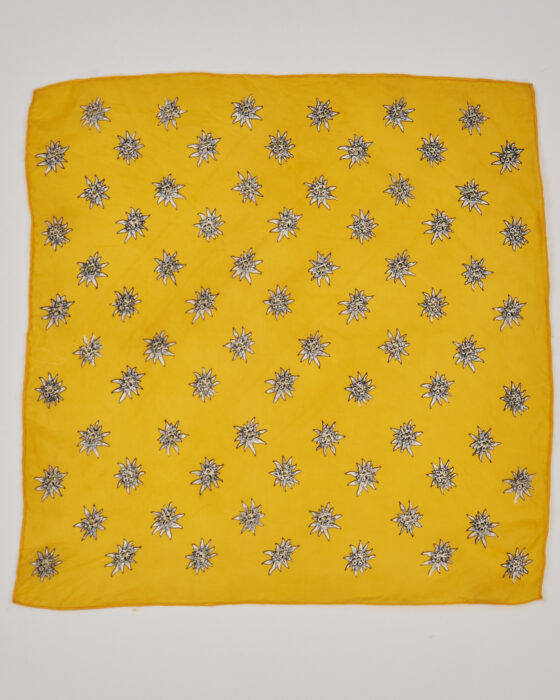 Шелковый платок с Эдельвейсами
