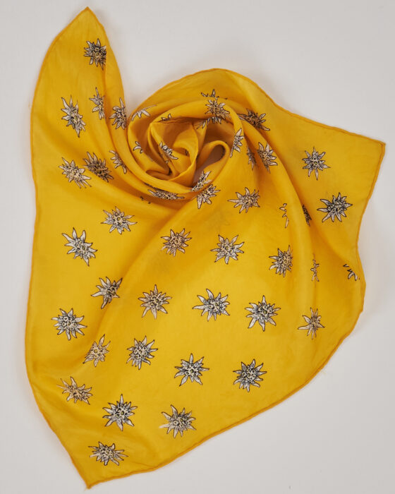 Шелковый платок с Эдельвейсами — фото 3