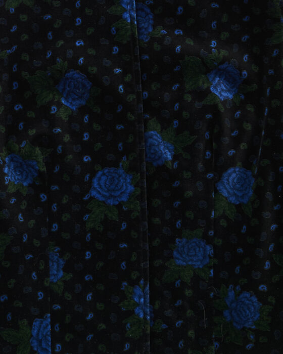 Вельветовый жакет с цветочным узором — фото 3