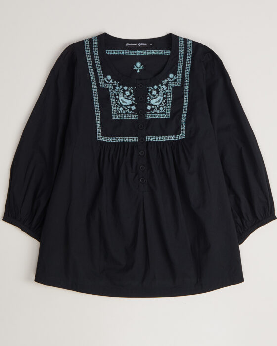 Блуза из хлопка с вышивкой Gudrun Sjoden