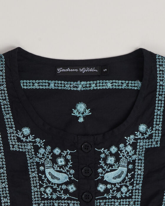 Блуза из хлопка с вышивкой Gudrun Sjoden — фото 3