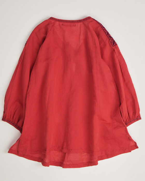 Блуза из льна и хлопка с вышивкой Gudrun Sjoden — фото 2