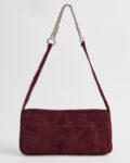 Замшевая сумка с цепочкой — фото 2