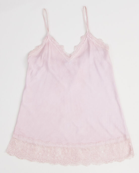 Шёлковый топ с кружевом Sunny studio