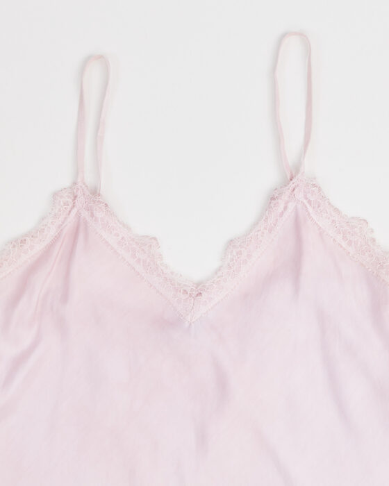 Шёлковый топ с кружевом Sunny studio — фото 3