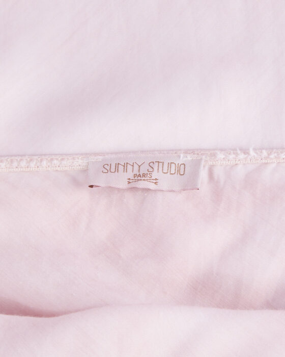 Шёлковый топ с кружевом Sunny studio — фото 5