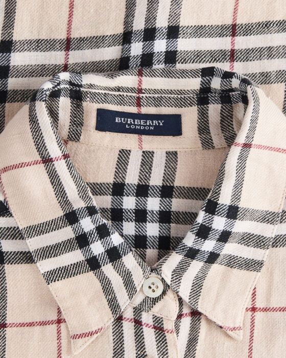 Льняная рубашка Burberry Burberry — фото 5