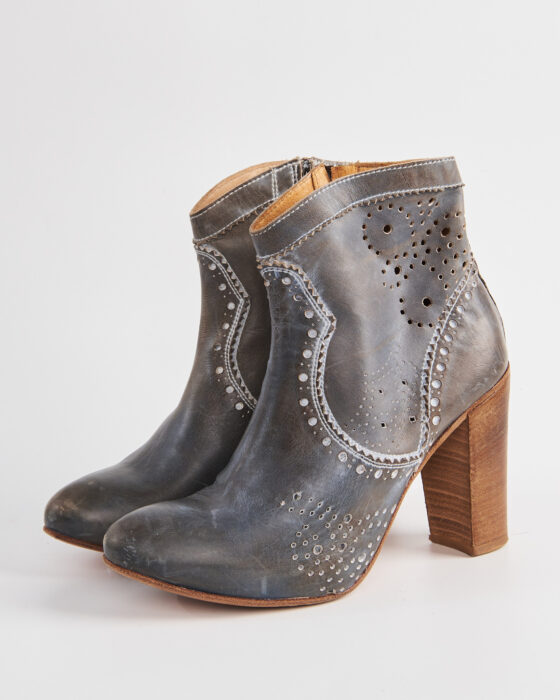 Кожаные ботильоны made in Italy Time & Co — фото 3