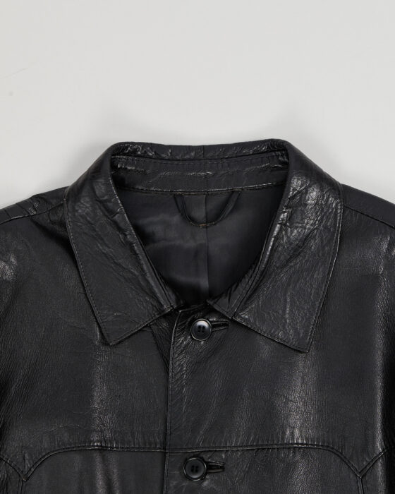 Винтажная куртка из кожи — фото 2
